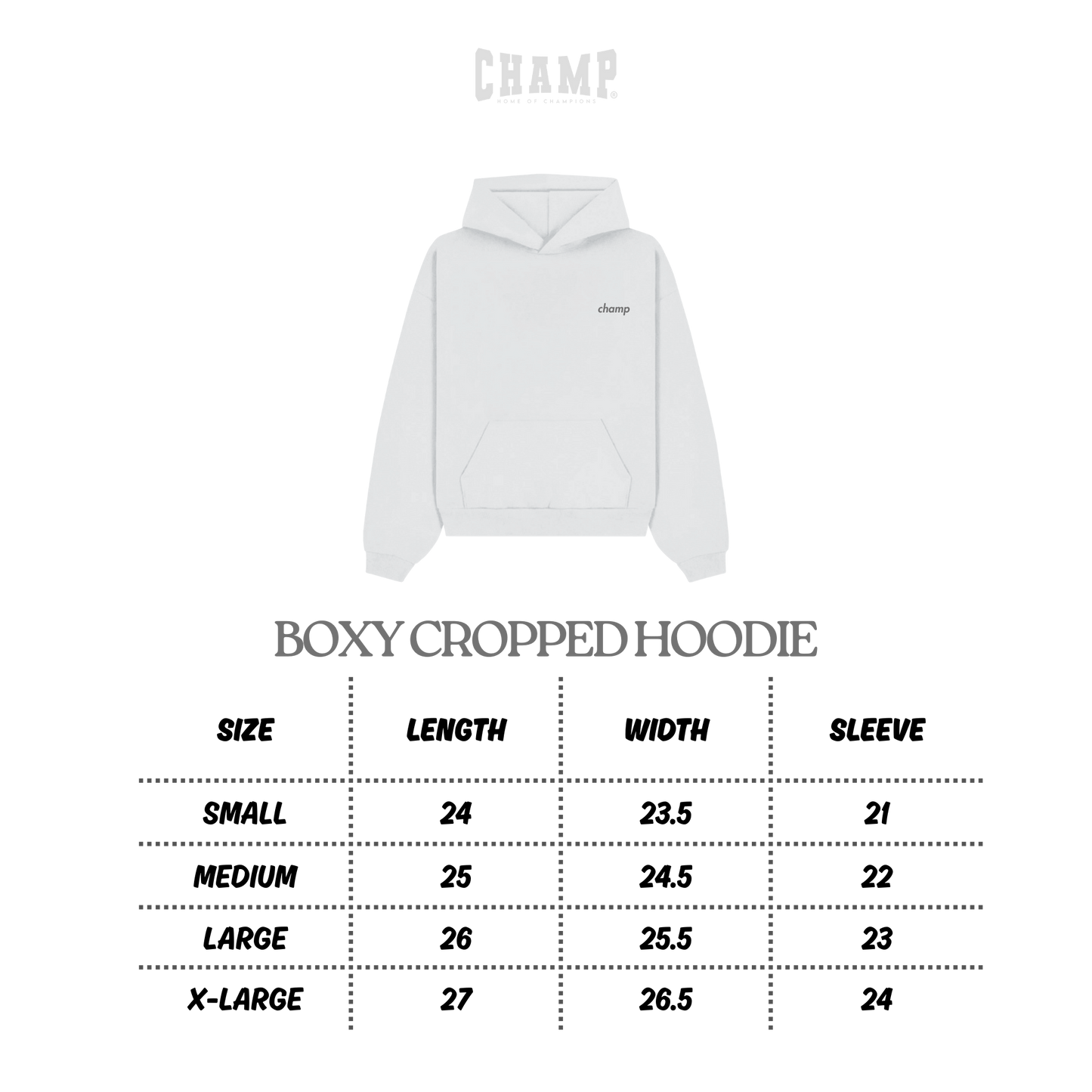 COZY CORE 'GREY' BOXY CROPPED HOODIE V1