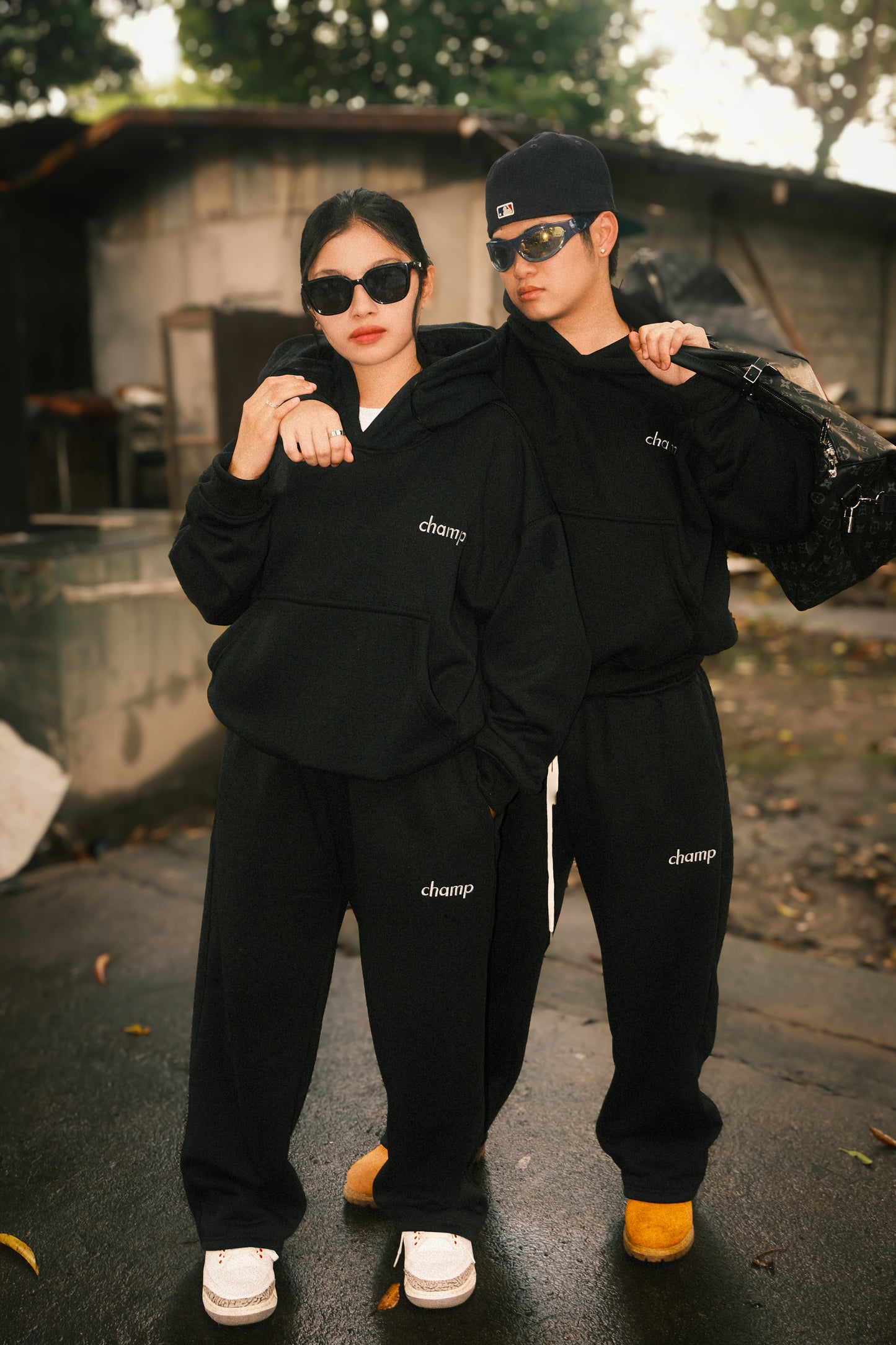 Cozy Core “Black” Tracksuit (Hoodie & Sweatpants)