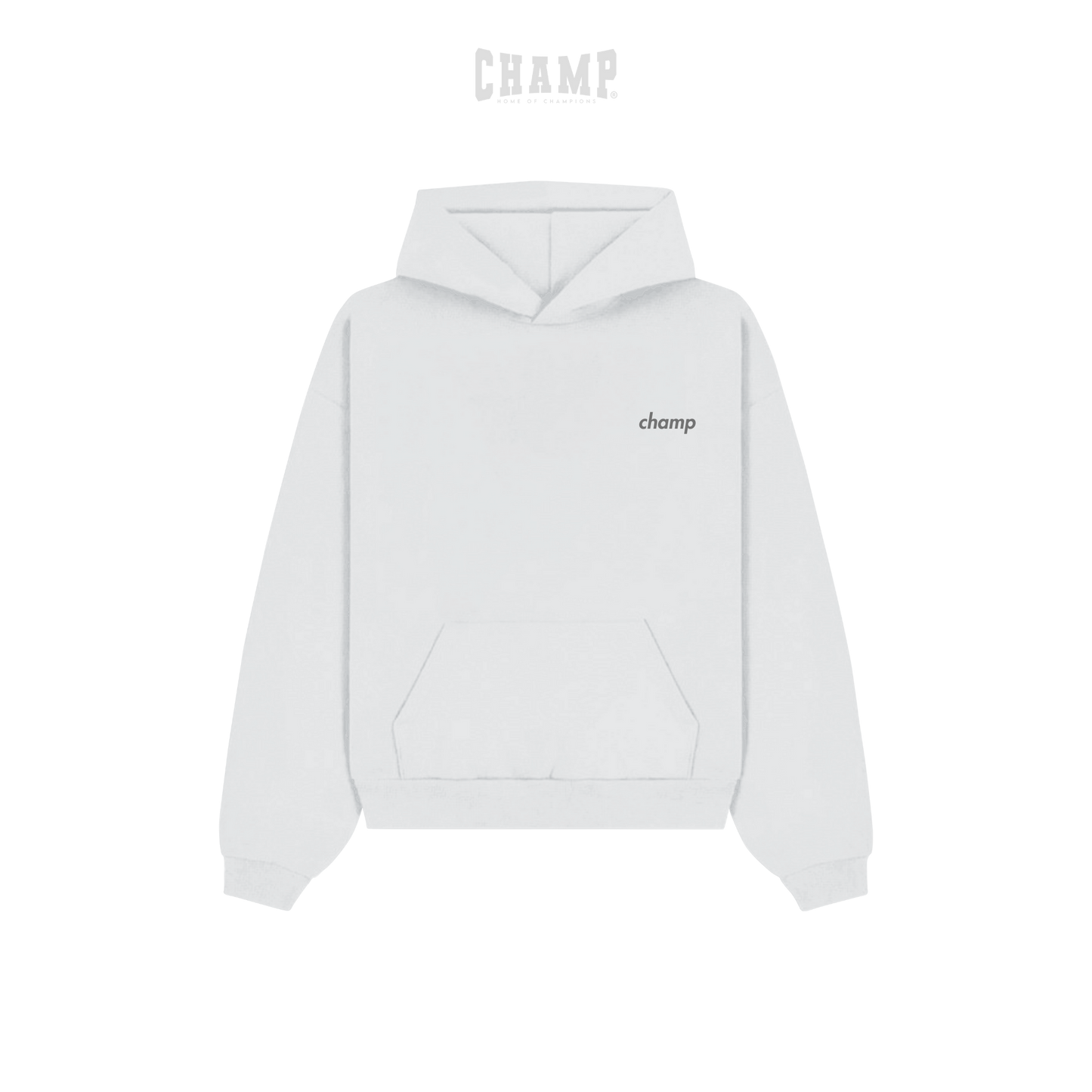 COZY CORE 'GREY' BOXY CROPPED HOODIE V1
