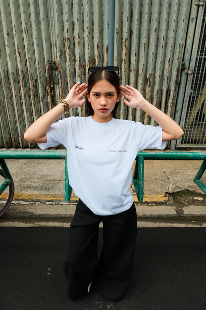 Flare Tee - White