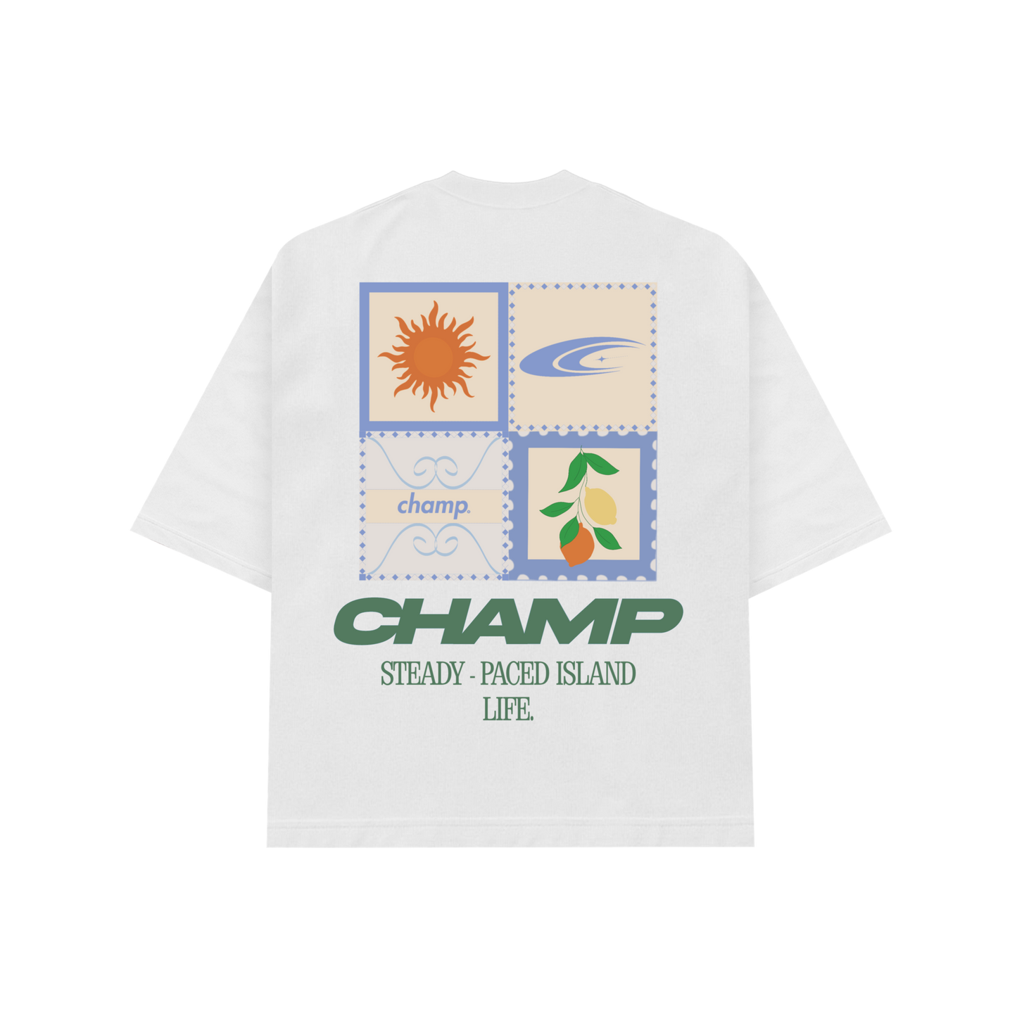 Azure Island Tee - White