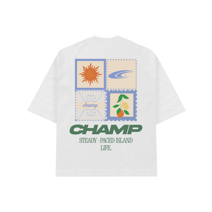Azure Island Tee - White
