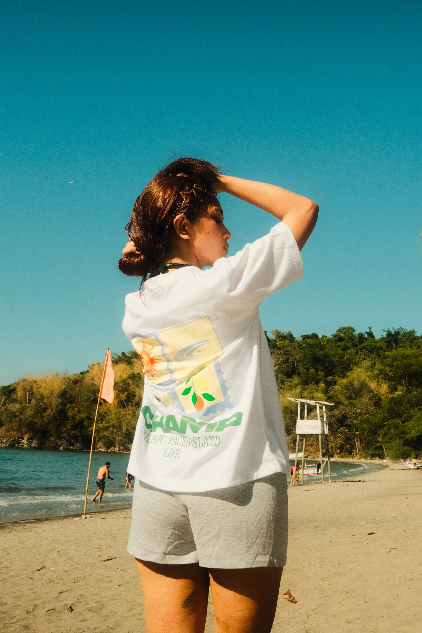 Azure Island Tee - White